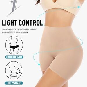 SPANX Tan Shapewear High-Waisted Shorts